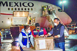 Llegan a México 80 ventiladores provenientes de Shanghái