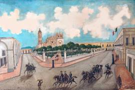 Una vista de la Plaza de Armas de abril de 1880 que le debemos a Trousset.