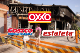 Reportan que sigue habiendo problemas, sobre todo en Jalisco, en donde hay bancos y tiendas de conveniencia quemados, entre otros.