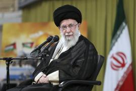 En esta fotografía publicada por el sitio web oficial de la oficina del líder supremo iraní, el líder supremo, el ayatolá Ali Jamenei.