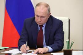 En el imagen el presidente de Rusia, Vladimir Putin. Rusia declaró la suspensión de pagos de su deuda externa al no aceptar sus acreedores el pago en rublos.