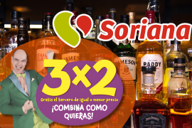 Para participar, añade los productos a tu carrito de compras en la web de Soriana y obtén la tercera botella gratis.