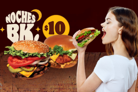 Burger King México presenta la promoción Noches BK, válida de lunes a jueves desde las 6:00 pm hasta el cierre