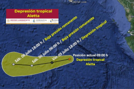 La tormenta tropical Aletta, derivada de la depresión tropical Uno-E, y el huracán Beryl están afectando significativamente a México