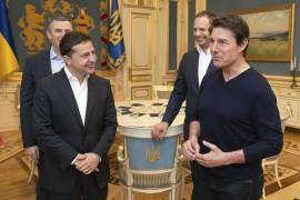 “Eres guapo”, le dice el presidente de Ucrania a Tom Cruise