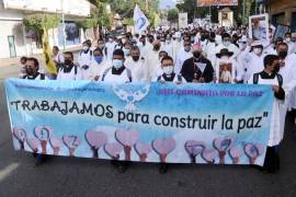 Morelos. La Caminata por La Paz reunió a más de 2 mil 500 participantes entre feligreses y familiares de víctimas.