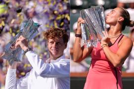 Jannik Sinner y Aryna Sabalenka levantaron los trofeos de Indian Wells 2026 en California, Estados Unidos, tras conquistar el BNP Paribas Open con triunfos sobre Daniil Medvedev y Elena Rybakina.