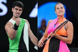 Carlos Alcaraz y Aryna Zabalenka iniciaron con victoria su participación en el Australian Open 2026, primer Grand Slam de la temporada, al superar con autoridad su debut en Melbourne Park.