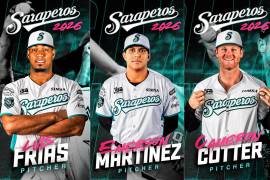 Saraperos de Saltillo suma a Luis Frías, Emerson Martínez y Cameron Cotter para apuntalar su bullpen rumbo a la próxima temporada.