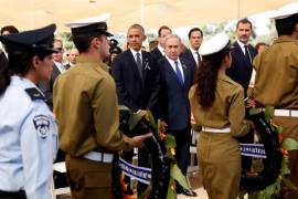 En un emotivo funeral, líderes del mundo despiden a Simon Peres