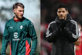 Santiago Giménez no tuvo minutos con el Milan y Raúl Jiménez apenas ingresó en la recta final con Fulham, en un sábado amargo para dos delanteros mexicanos que apuntan a pelear el ataque del Tri en el Mundial 2026.