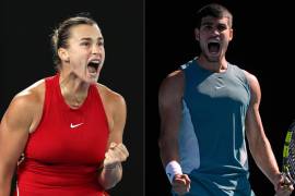 Carlos Alcaraz y Aryna Sabalenka encabezan el cartel del Australian Open 2026, que arranca este sábado en Melbourne con enfrentamientos de alto impacto desde la primera ronda.