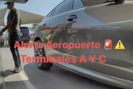 Videos difundidos en redes sociales muestran presuntos intentos de robo en los estacionamientos de las terminales A y C del Aeropuerto Internacional de Monterrey.