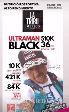 $!¡Lo logró! El saltillense Ricardo Sala conquistó la Ultraman Black 510 K
