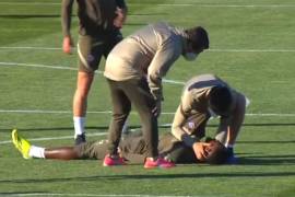 Futbolista del Atlético de Madrid se desmaya en el entrenamiento