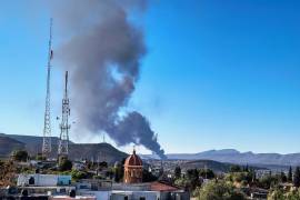 La fuerte humareda se veía a kilómetros.