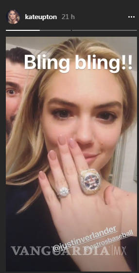 $!Kate Upton presume su 'enorme anillo de compromiso'