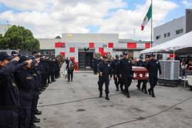 La mujer policía acribillada en la zona de hoteles del Aeropuerto Internacional de Monterrey fue despedida con honores