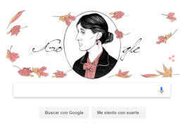 Virginia Woolf es homenajeada por Google en su 136 aniversario