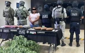 Operativo policiaco y militar derivó en la detención de Cristina Marlene “N”, vinculada a proceso por extorsión agravada; continúan investigaciones por otros delitos