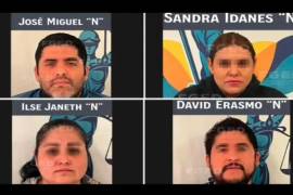 Las personas detenidas fueron identificadas como David Erasmo “N”, Sandra Idanés “N”, Ilse Janeth “N” y José Miguel “N”, a quienes se les acusa por el homicidio de 36 personas