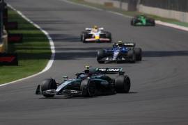 Aspectos de la primera práctica libre del Gran Premio de la Ciudad de México de la Fórmula 1.