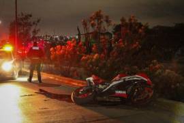 La mujer presentaba una probable fractura en la pierna izquierda, a la altura del tobillo.