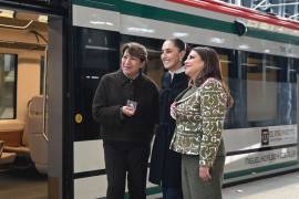 La mandataria durante la inauguración del último tramo del Tren El Insurgente, que va de Santa Fe a Observatorio, el pasado 2 de febrero. Cuartoscuro