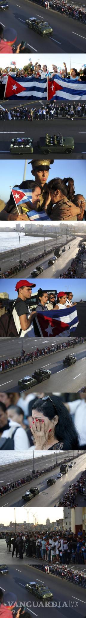 $!Inicia el cortejo fúnebre de Fidel Castro su recorrido por Cuba