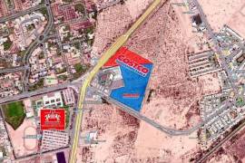 La amplia vista del terreno donde tomará lugar la construcción de la próxima sucursal de Costco, situada en el fraccionamiento Senderos de Torreón.