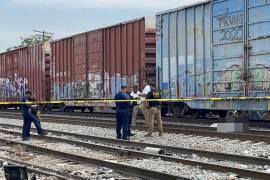 Restos de la mujer hallada sobre las vías del tren en San Alberto, Progreso, tras ser arrollada.