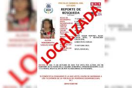 La menor fue encontrada sana y a salvo gracias a la coordinación entre autoridades y ciudadanos.