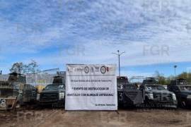 La FGR indicó que la acción se realizó en el marco del Programa “Destino de Bienes y Objetos del Delito.