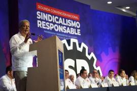 Medina Ramírez durante la Segunda Convención Nacional en Mazatlán, Sinaloa.