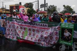 Diversos colectivos de madres buscadoras se manifestaron en la Ciudad de México