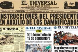 Las portadas de diarios en más de 100 años de sismos en México