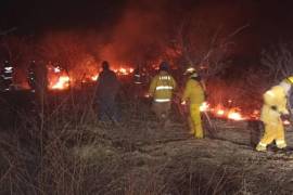 El fuego, que es combatido desde el pasado sábado, se ubica en área de la sierra de Suaqui Grande.