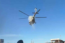 La Secretaría de Marina reportó el aterrizaje de emergencia de un helicóptero MI-17 en Mazatlán.