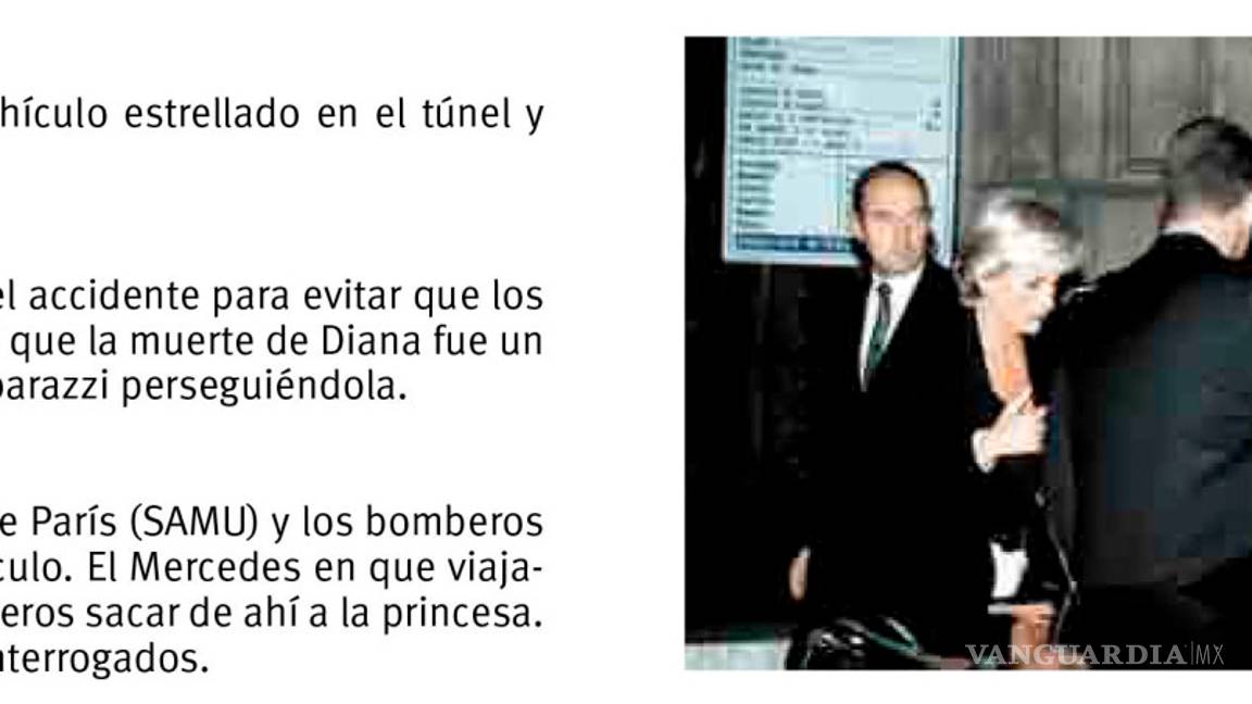 $!Las últimas horas de la Princesa Diana, ¿un trágico accidente o ejecución ilegal?