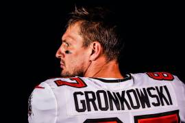 Así luce Rob Gronkowski con su uniforme de los Buccaneers