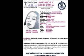 El jueves pasado, las autoridades divulgaron el Protocolo Alba para su búsqueda, cuya familia denunció que esta desapareció la noche del pasado 19 de julio luego de salir de su casa en la localidad del Tajito, Guasave