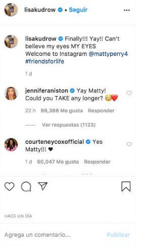 $!¡Atentos fanáticos de ‘Friends’! Matthew Perry abrió Instagram y ya tiene tres millones de seguidores