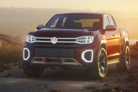 Volkswagen presentó la Atlas Tanoak Concept, imponente pickup