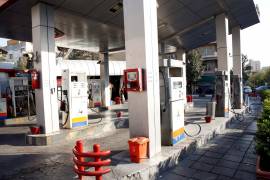 Una vista general de una gasolinera fuera de servicio en Teherán, Irán. EFE/EPA/Abedin Taherkenareh