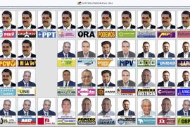Esta imagen proporcionada por el Consejo Nacional Electoral (CNE) de Venezuela muestra la boleta de las elecciones presidenciales antes de las elecciones del 28 de julio de 2024.