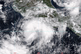 Tormenta Tropical Simon en el pacífico mexicano.