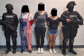 Las mujeres fueron detenidas tras una persecución en el municipio de Escobedo, Nuevo León, informó la Secretaria de Seguridad de Nuevo León