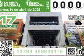 El boleto muestra una de las instalaciones de la Universidad Autónoma de Morelos, debido a la conmemoración de su 70 aniversario de su fundación.