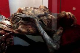 Exhiben misterioso cuerpo momificado hallado en el Pico de Orizaba