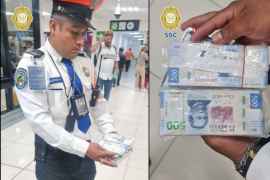 ¿Devolverías 50 mil pesos?, policía se encontró esa cantidad en el AICM y lo hizo
